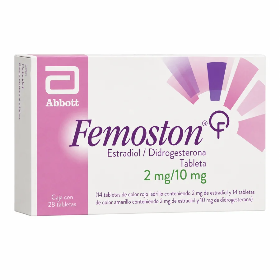 Empaque de Estradiol + didrogesterona 2/10 mg